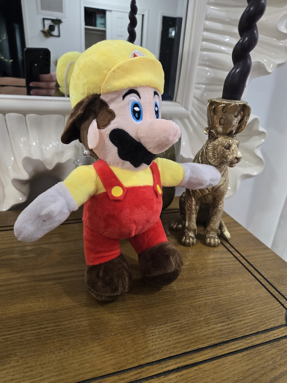 Nintendo Mario​ Yellow Costume Character Plush Toy 10" with Suction Cup NEW
